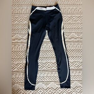 Wilson USA Women’s Performance Leggings – Black Stripe – Size M – Like New